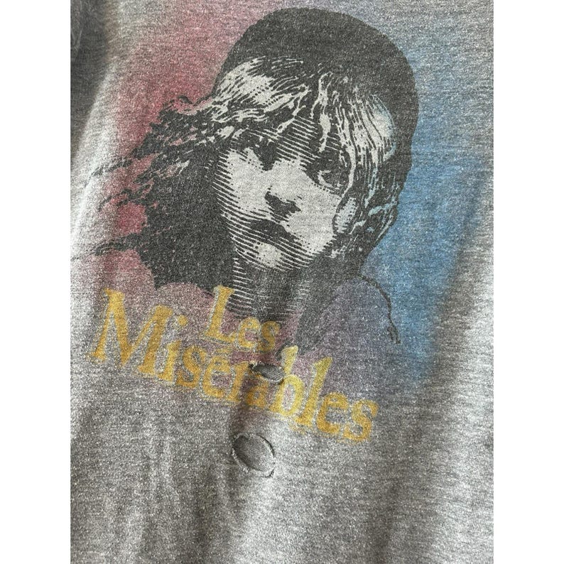 Chaser For Urban Outfitters Les Miserables T-Shirt Size Large Thrashed Vintage image 3