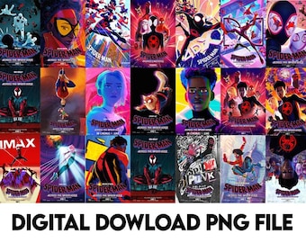 Póster de Spider-Man: Across the Spider-Verse (16 x 24 pulgadas), póster de la película Spider-Man: Across the Spider-Verse, impresión artística en lienzo de alta definición.