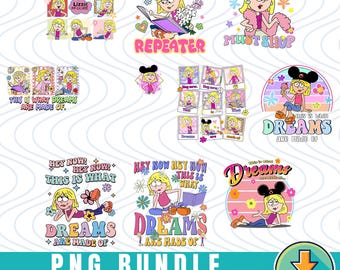 Paquete de diseños de Lizzie McGuire (PNG), Emociones tiernas de Lizzie McGuire (PNG), Descarga digital de "De esto están hechos los sueños", Disneyland (PNG)