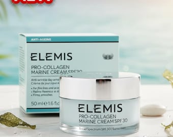 Crema facial de lujo con colágeno marino SPF30 50ml Antiedad Hidratante Fórmula auténtica