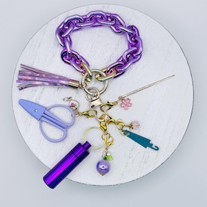 Kit de herramientas para bordar pulseras de eslabones acrílicos