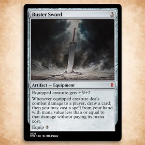 mtg sword equipment cards of Fire and Ice (Toppers) [Double Masters] Attach to target creature you control Mtg Sword - Etsy