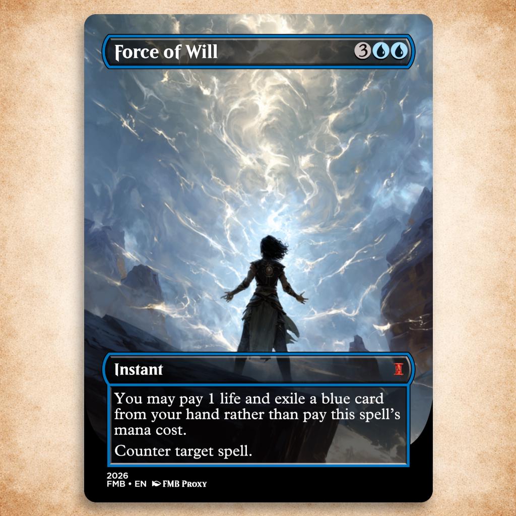 Force of Will Mtg - Etsy