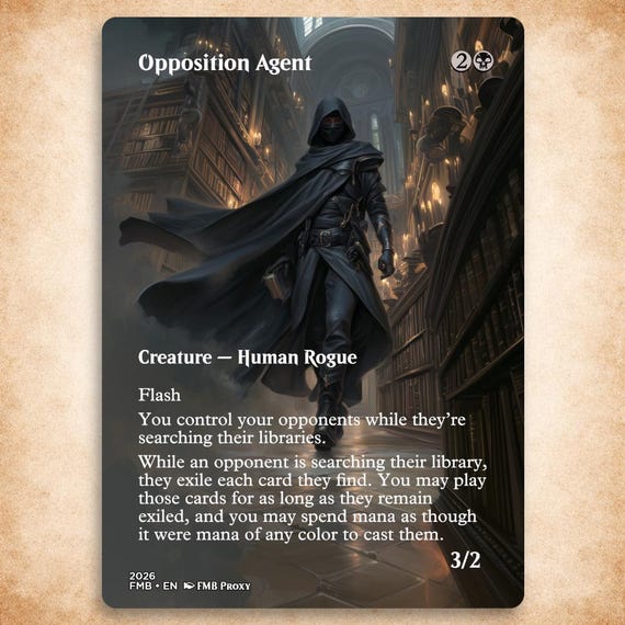 Opposition Agent | Custom Mtg Proxy | Commander
