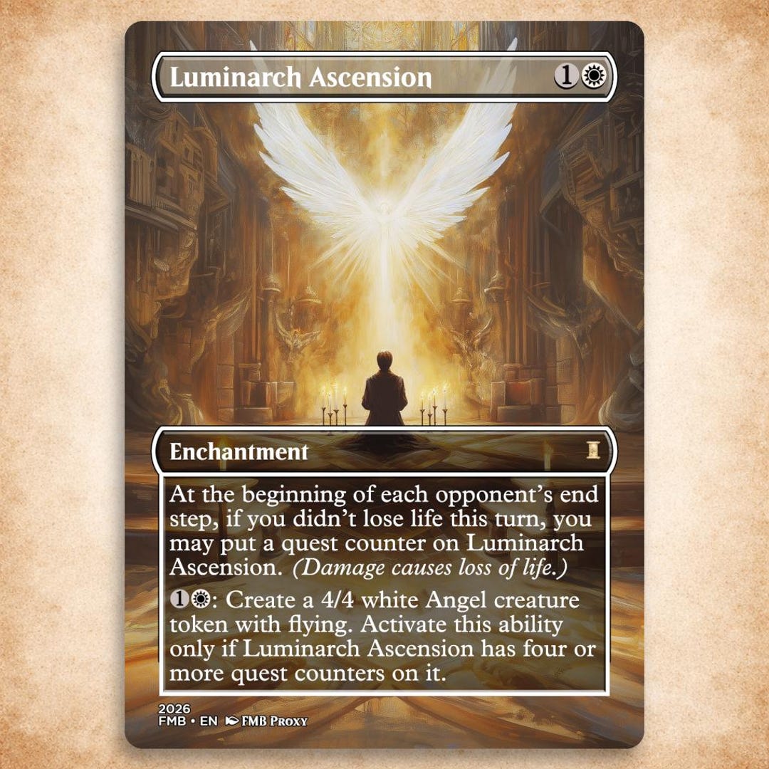Luminarch Examples Luminarch Ascension | Custom Mtg Proxy | Commander - Etsy
