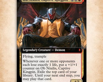 kingpin mtg card Ob Nixilis, Captive you may look at the top card of their library any time Xanathar, Guild Kingpin [Secret Lair