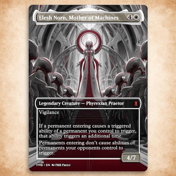 Elesh Norn, Mother of Machines | Custom Mtg Proxy | Commander