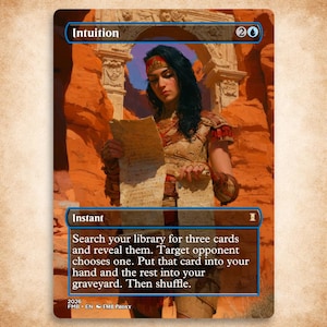 Intuition 直観 英語版 マジック：ザ・ギャザリング MTG Mtg Intuition - Etsy