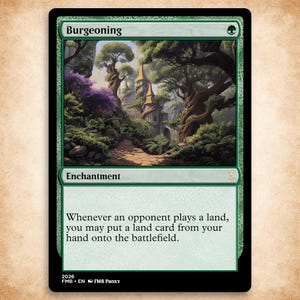Burgeoning | Custom Mtg Proxy | Commander