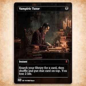 Vampiric Tutor | Custom Mtg Proxy | Commander