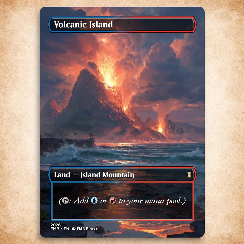 Volcanic Island Mtg - Etsy