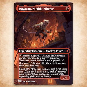 Ragavan, Nimble Pilferer | Custom Mtg Proxy | Commander