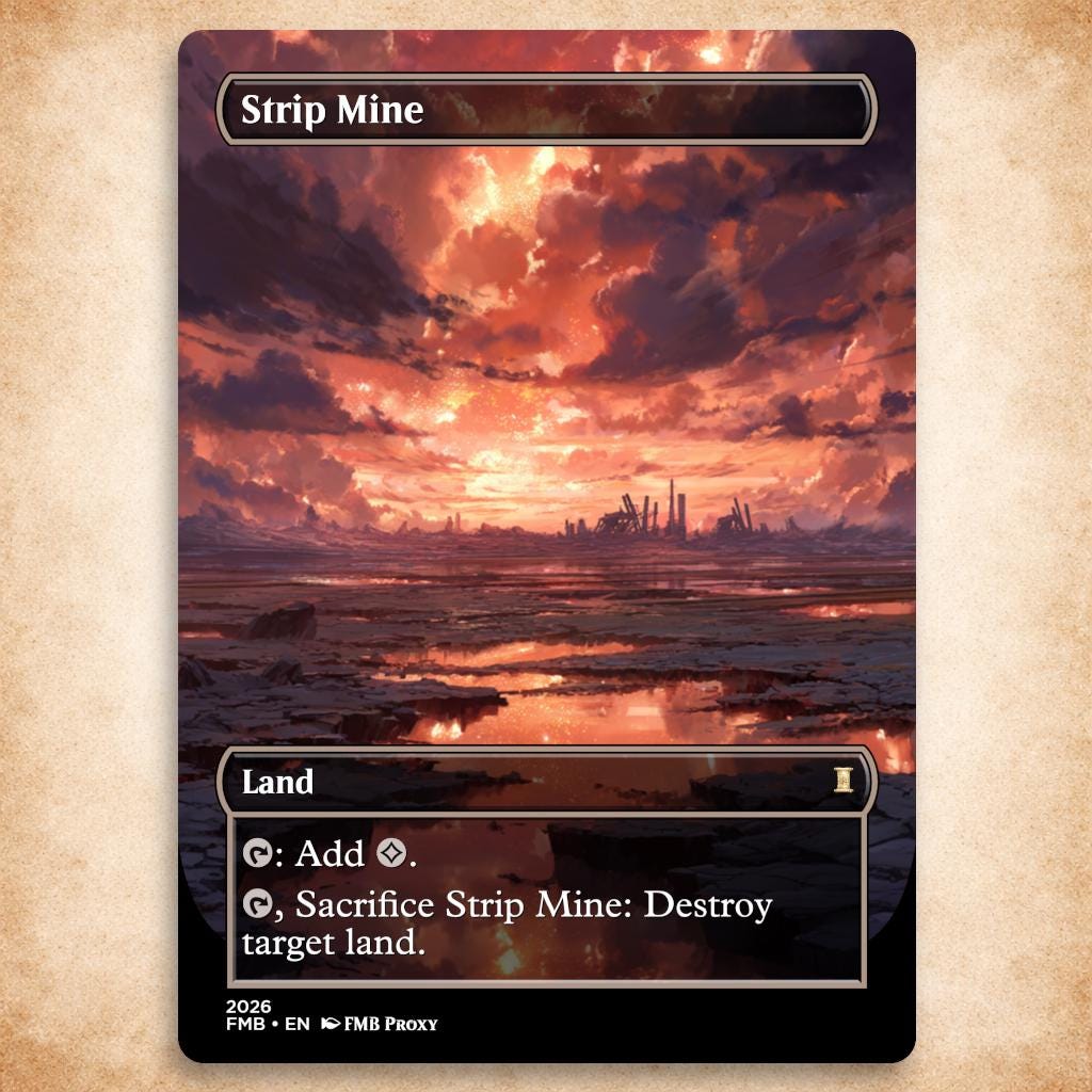 Mtg Strip Mine - Etsy
