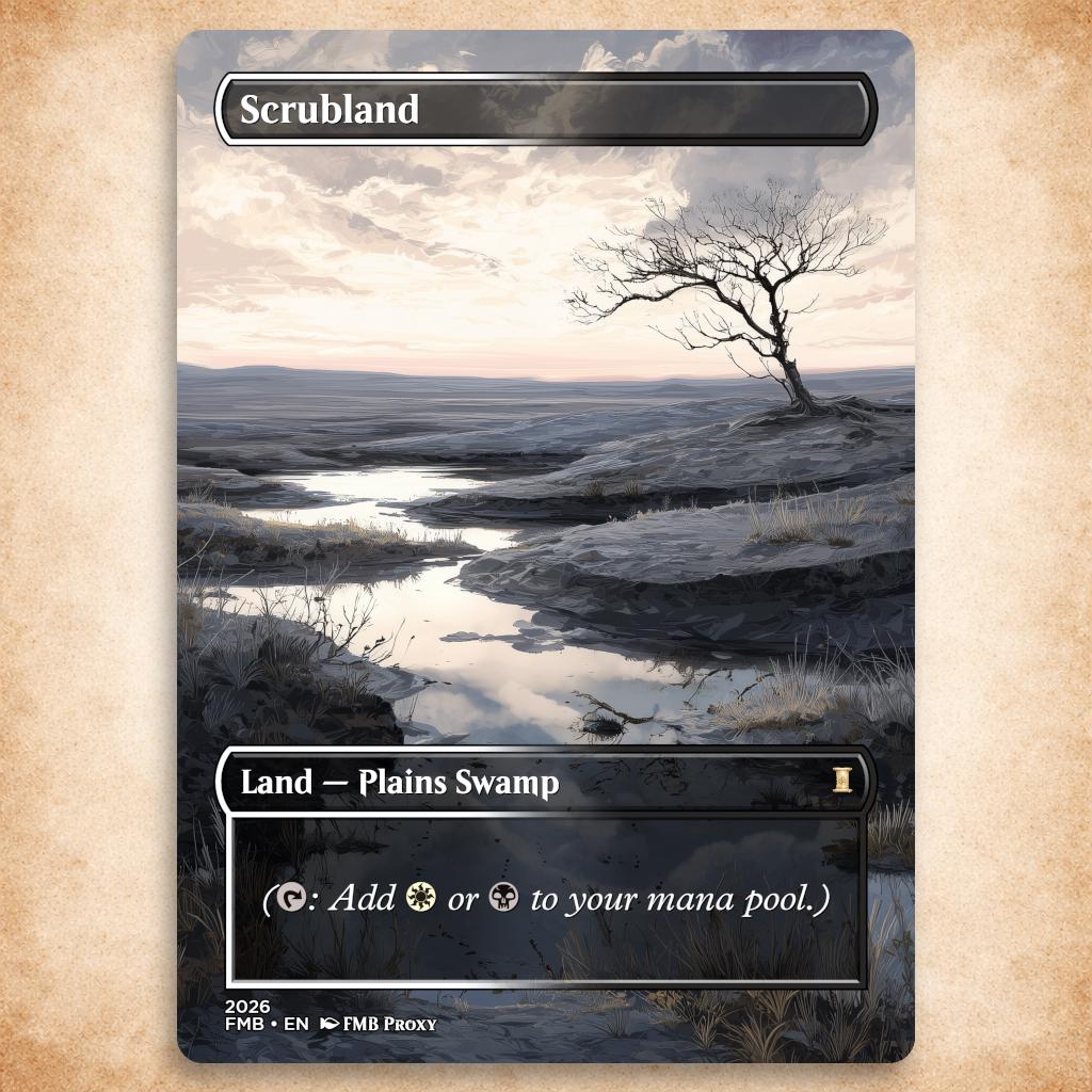 Mtg Scrubland - Etsy