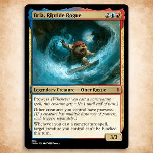 mtg bria riptide rogue commander deck The first of many cute and cuddly Commander decks from the forthcoming  Bloomburrow set, we have Bria, Riptide Rogue! #mtg #bloomburrow #otter  #magicthegathering #commander #edh  https://youtu.be/JPE5BweayFE?si=aCBOR9Z0jlpyu112