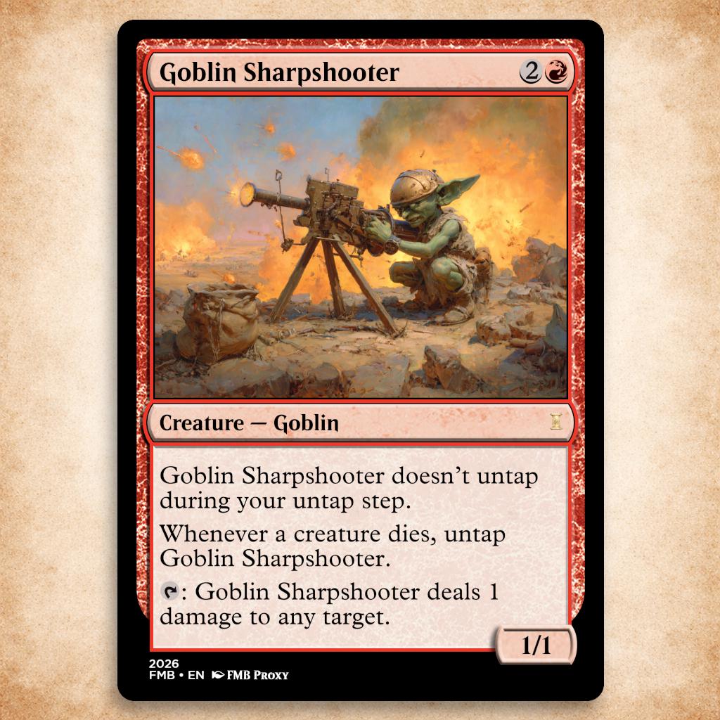 Goblin Sharpshooter Mtg - Etsy