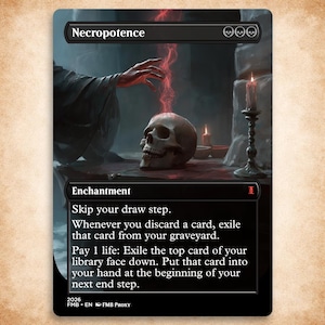 Mtg Necropotence Playmat - Etsy