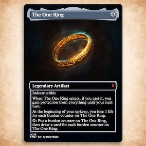 how many one ring cards are there mtg The Card The guy who pulled “The