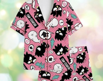 Hot 2026 Badtz-Maru Pajamas, Funny Eggplant Pajamas Women, Cute Cartoon Vegetable Pajama Set