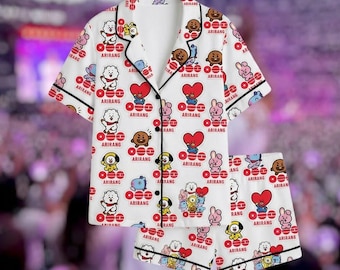 World Tour 2026 Pajama Women, Cute Concert Sleepwear, BT21 pajama
