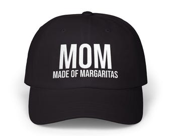 Gorra de béisbol divertida para mamá, bordada con diseño de margaritas, regalo para madres.