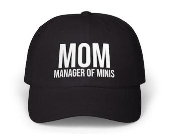 Gorra de béisbol divertida bordada para mamá, gorra de gerente de minis, regalo para madres
