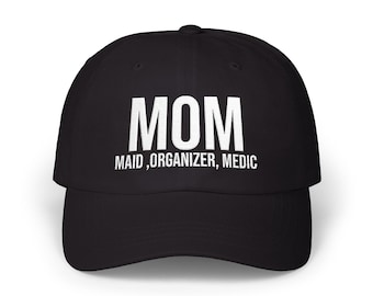 Gorra de béisbol divertida bordada para mamá, gorro organizador de sirvienta, gorro médico, regalo para el Día de la Madre