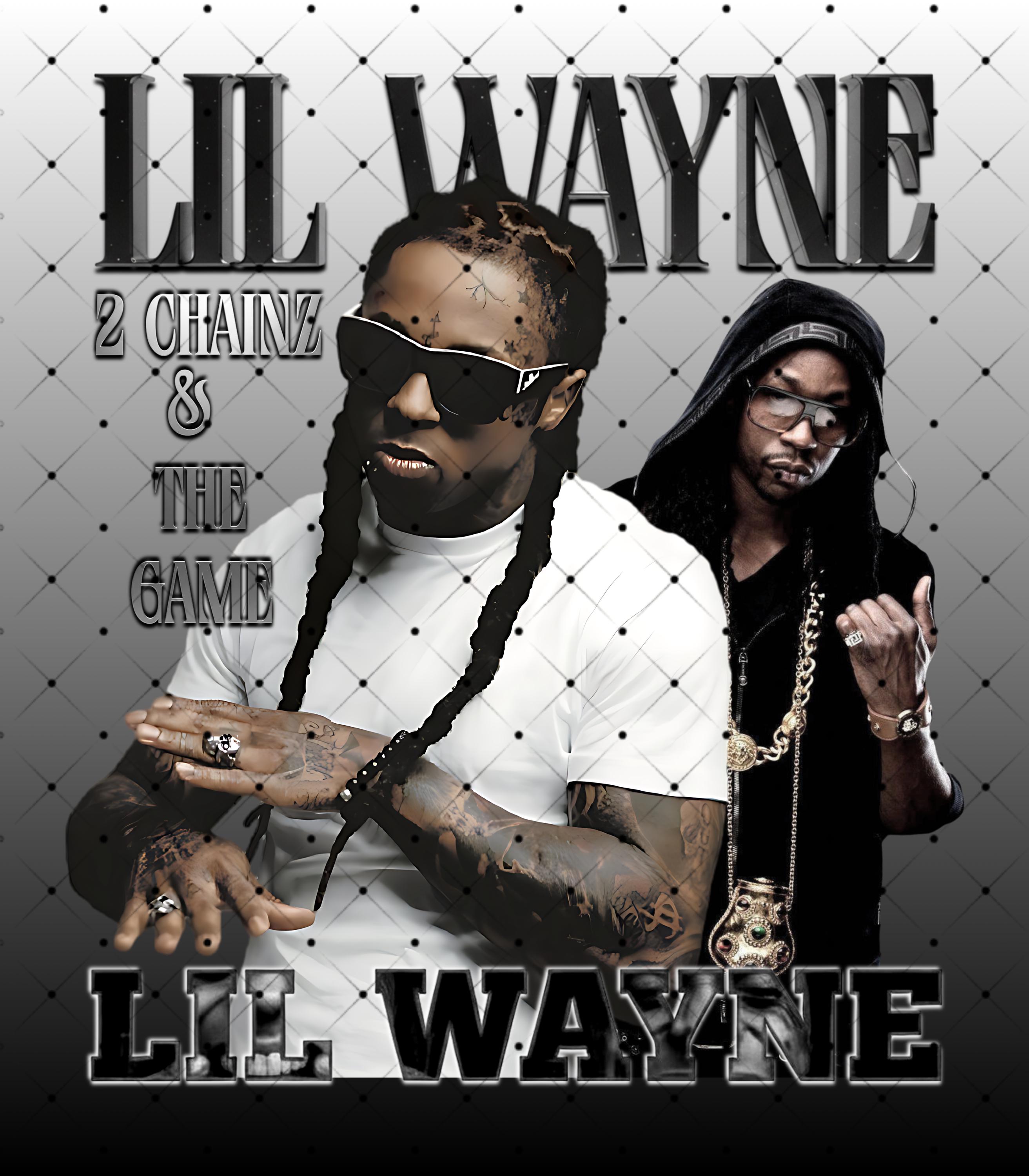 Lil Wayne 2026 Tour T-shirt PNG Design: Hip Hop Rapper Digital File ...