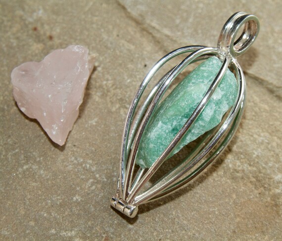 Sterling silver gemstone best sale cage