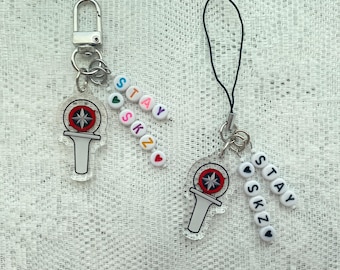 Keychain - Stray Kids lightstick charm