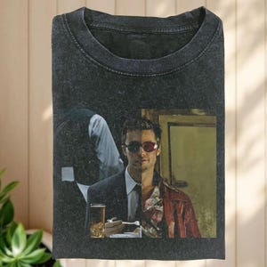 トップス Fight club Brad Pitt s/s print tee black Fight club T-shirt