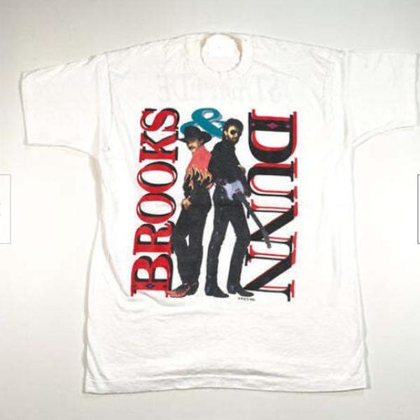Vintage 1993 Brooks and Dunn Stampede Tour Country Music T-Shirt