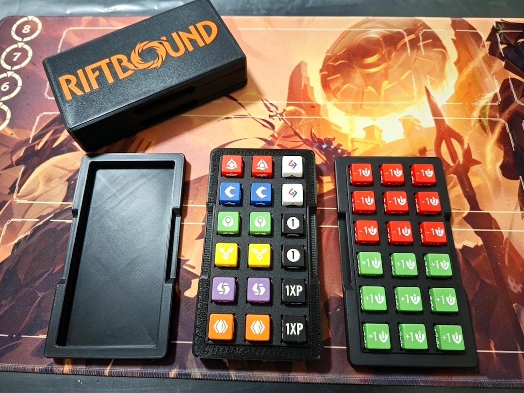 Fancy Riftbound Dice 36x Custom Riftbound Dice Set Status Trackers With Dice Box- Unofficial ...