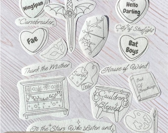 Fantasy Fairy Embroidery Pattern PDF – Romantasy Stick & Stitch Set Digital