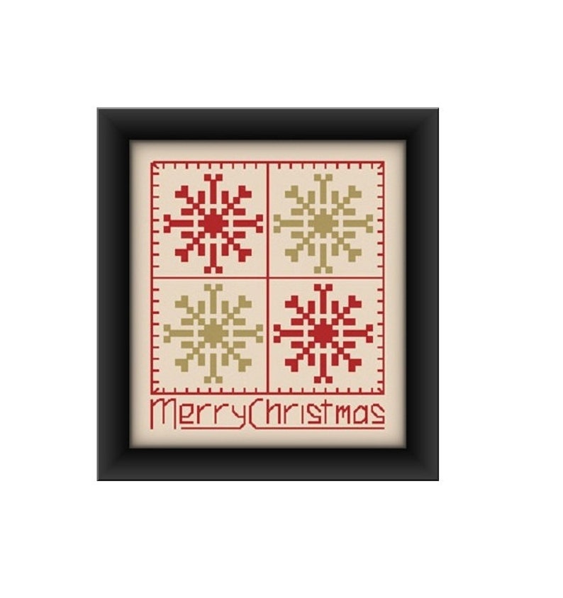 Christmas Cross Stitch Pattern Set Christmas Card Patterns Etsy
