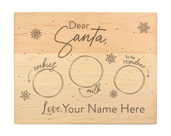 Santa's Treats Tray - Personalized Engraved Cutting Board
