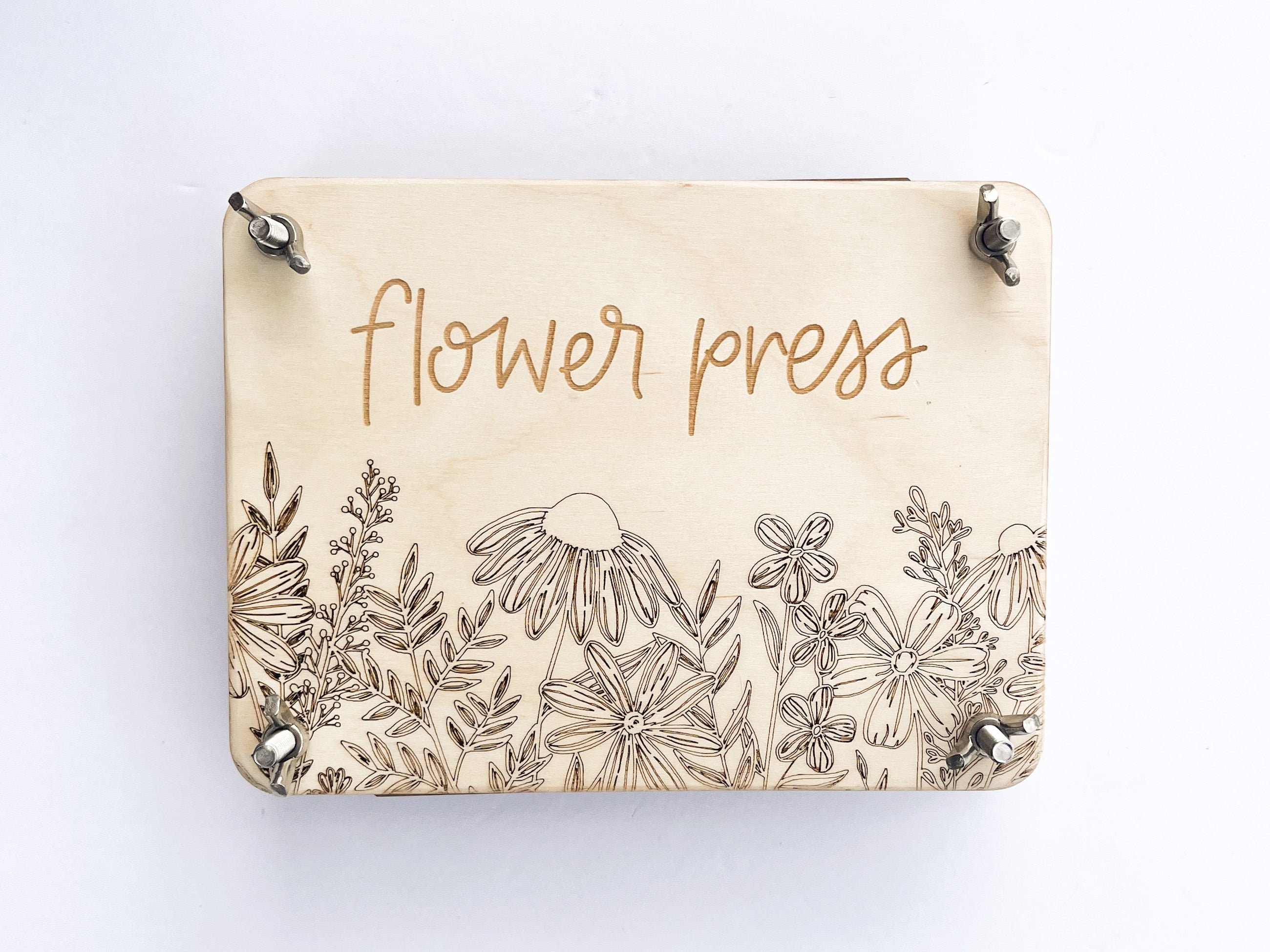 Wooden Flower Press for Adults Large Flower Press Kit Measures 27.5cm  10.8'' X 17.8cm 6.9'' Great Gift for Arts and Crafts Lovers 