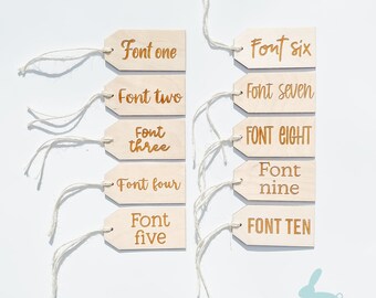 Engraved Wooden Stocking/Gift Tags - engraved | christmas stocking tag, name tag, gift tag, wooden decor, personalized christmas, gifts