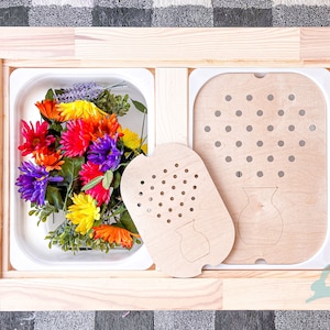 Flower Arrangement FLISAT / TROFAST Insert Tray | IKEA sensory table | Montessori | Waldorf | Trofast Insert | Custom Sensory Bin | Flowers