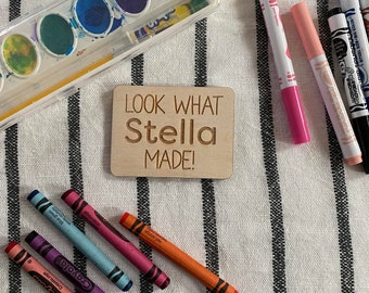 Look What I Made! Magnets | kids artwork, fridge magnet, school art storage, art display, personalized magnet, grandparent gift, new parents