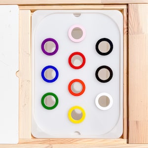 Color Sort FLISAT / TROFAST Insert Tray | IKEA sensory table | Montessori | Waldorf | Trofast Insert | Custom Sensory Bin | Rainbow Sort