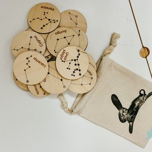 Constellation Tokens | Shine a light | Astrology for Kids | Star Map | Learn Constellations | Birthday Favor | Gift | Basket Stuffer