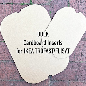 Paquete a granel de cartón FLISAT / TROFAST Insert Tray / inserto flisat DIY / mesa sensorial ikea / Montessori / pdf flisat insertar cartón