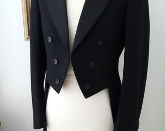 1950s Vintage Black Tailcoat - Hand Tailored Formal Coat