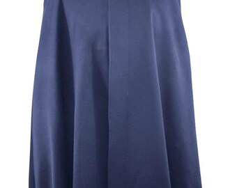 Navy Blue Nurse Cape, Vintage Style Wool Cloak, White Piping Costume Accessory