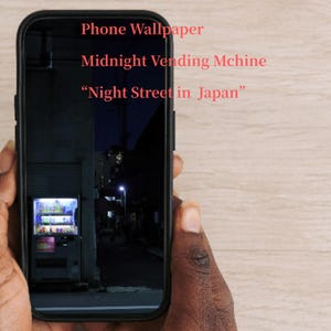 Phone Wallpaper - Japanese Vending Machine at Night – Digital Download
