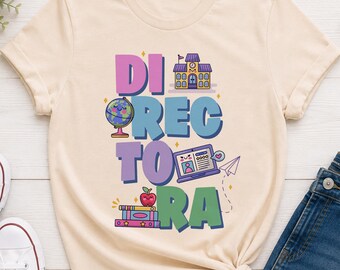 Director PNG | Spanish School Principal PNG | Back to School Sublimation Design | Kawaii Principal Shirt PNG | Instant Download | Dtf png images