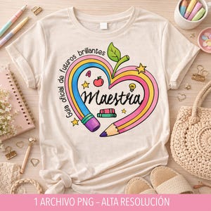 Teacher Design PNG | Teacher Shirt Design | Teacher's Day Gift | DTF Sublimation Digital File | Bright Futures | PNG Stickers