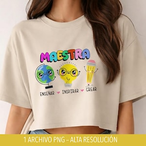 Teacher PNG DTF Design – Teach Inspire Create – Teacher Appreciation Gift – Cute Clipart – Digital Download Shirts, Tumblers & Tote Bags
