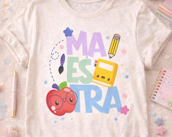 Teacher Digital PNG – Cute Teacher Design Digital Download – High Resolution PNG File for T-shirts, Mugs, Tumblers and more. Teacher's Day